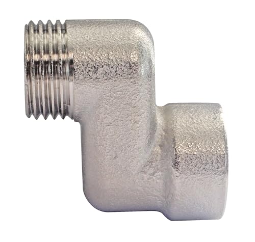 SOMATHERM FOR YOU, 601520707, Exzentrisches Verbindungsstück 20mm MF1/2 (15x21) vernickeltes Messing, erleichtert den Anschluss eines Heizkörpers mit dem Wasserzulauf. von SOMATHERM FOR YOU