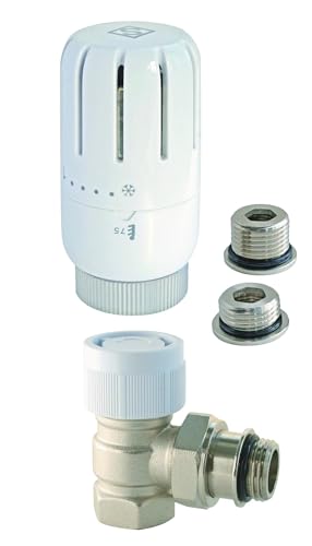 SOMATHERM FOR YOU, 601522101, Thermostatventil T301 Universalwinkel 3/8 (12x17) oder 1/2 (15x21), Kompatibel mit allen Standard-Thermostatköpfen M30x1,5 auf dem Markt von SOMATHERM FOR YOU
