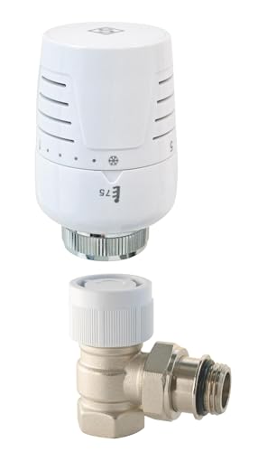 SOMATHERM FOR YOU, 601522105, Thermostatventil T302 Winkel 3/4 (20x27), Kompatibel mit allen Standard-Thermostatköpfen M30x1,5 auf dem Markt von SOMATHERM FOR YOU