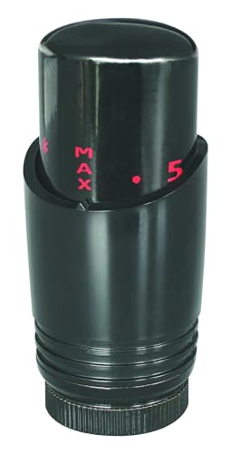 SOMATHERM FOR YOU, 601522803, Thermostatkopf M30x1,5 Design schwarz für Handtuchwärmer oder Designheizkörper, Modernes Design, Flüssigkeitsausdehnung, Anschluss mit einem M 30x1,5 Gewinde von SOMATHERM FOR YOU