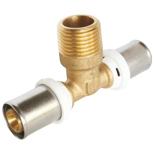 SOMATHERM FOR YOU - / 5721-20-15-20 - Té Rohr Ø20 Mehrschichtige Kräuselung - Male 15/21 (1/2 „) in der Mitte Ein mehrschichtiges Rohrdurchmesser Ø20 verbinden von SOMATHERM FOR YOU