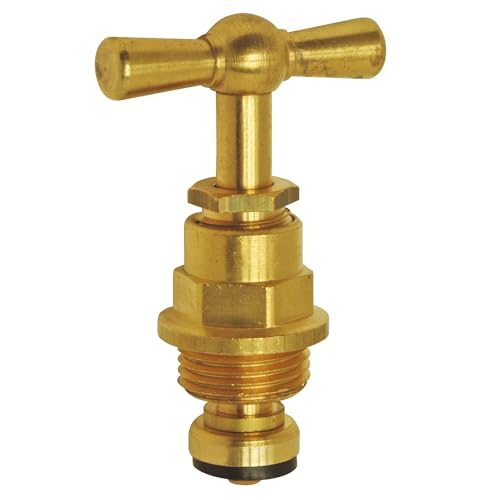 SOMATHERM FOR YOU - Schaftkopf mit Stopfbuchse M15 / 21 - gebürstetes Messing von SOMATHERM FOR YOU