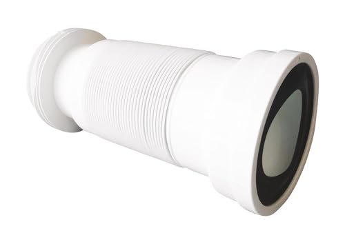 SOMATHERM FOR YOU - Anschlussschlauch WC erweiterbar. Passend für alle Konfigurationen. Ideal Renovierung: Es ist nicht mehr notwendig, um die Schale zu demontieren um das Rohr zu ersetzen von SOMATHERM FOR YOU