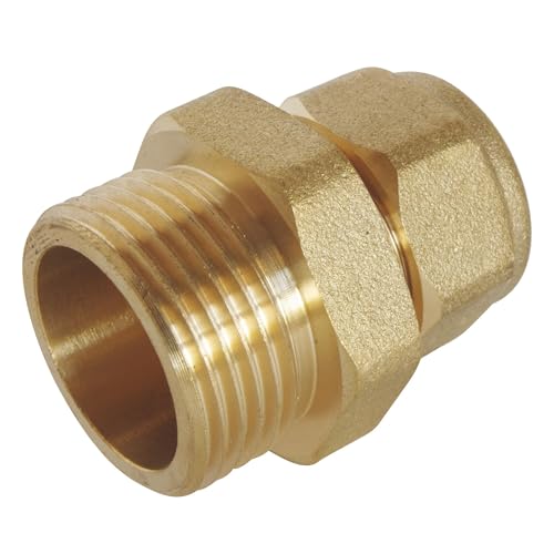SOMATHERM FOR YOU - Compression Gerade Verschraubung (Schraube) für PEX-Rohr Ø25 - Male 26/34 (1 '') von SOMATHERM FOR YOU