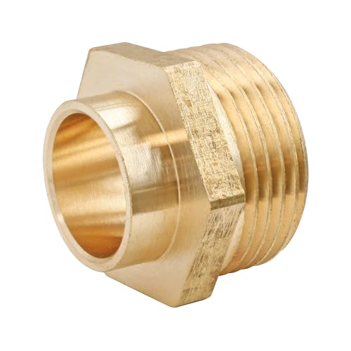 SOMATHERM FOR YOU - Messinganschlüsse zum Löten - Gerade Verschraubung Ø14 - Männlich 15/21 von SOMATHERM FOR YOU