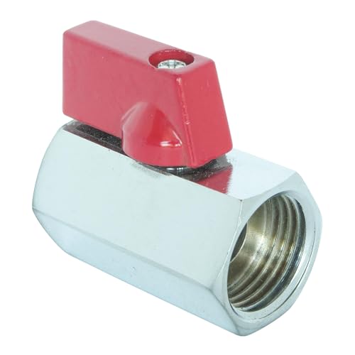 SOMATHERM FOR YOU - Miniventil Messing verchromt 1/4 Drehung - voller Durchgang Ø40 - FF-12/17 von SOMATHERM FOR YOU