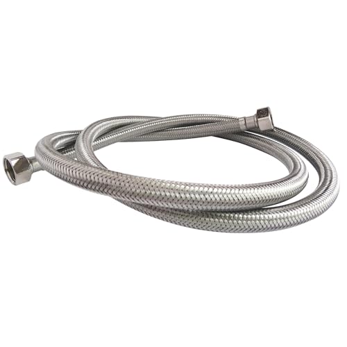 SOMATHERM FOR YOU - Sanitärschlauch Anschluss drehbare Mutter gerade, weiblich 15/21 (1/2') - drehbare Mutter gerade, weiblich 15/21 (1/2') - Länge 150 cm - DN10 von SOMATHERM FOR YOU