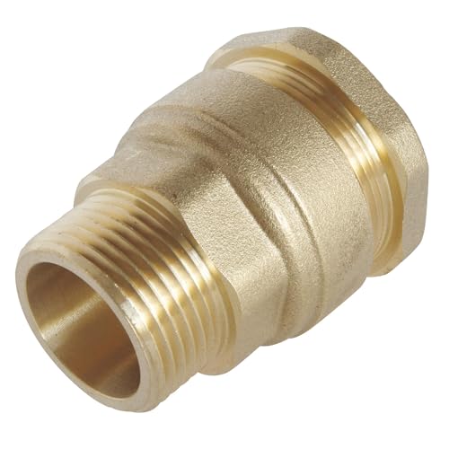 SOMATHERM FOR YOU - Messing Stecker gerade passend für D50 PE-Rohr - M40 / 49 - Montagetechnik eine Möglichkeit, die korrekte Installation der Verbindung zu gewährleisten von SOMATHERM FOR YOU