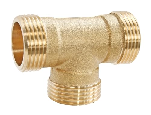 SOMATHERM FOR YOU - T-Stück Messing gleich - Dreifach männlich 26/34 von SOMATHERM FOR YOU