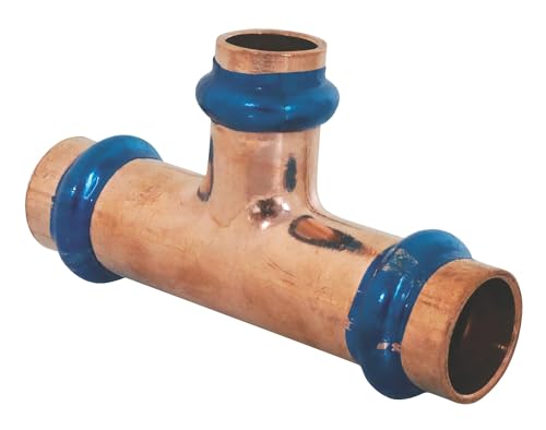 SOMATHERM FOR YOU - T-Stück mittig reduziert Kupfer Pressfitting FFF Ø14 Ø12 Ø14 von SOMATHERM FOR YOU