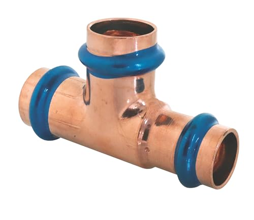SOMATHERM FOR YOU - T-Stück reduziert Kupfer Pressfitting FFF Ø14 Ø12 Ø12 von SOMATHERM FOR YOU