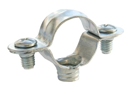SOMATHERM FOR YOU - einfache Befestigungsklammer - aus vernickeltem Stahl - für Rohr Ø 18 mm - Bag 2 Teile von SOMATHERM FOR YOU