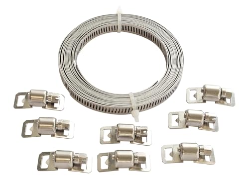 SOMATHERM FOR YOU - inox Klemmensatz - Band 3 m + 8 Köpfe von SOMATHERM FOR YOU