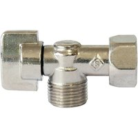 WC-Absperrhahn mit Eckventil aus Messing vernickelt SOMATHERM FOR YOU von SOMATHERM FOR YOU