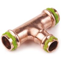 Kupfer Pressfitting Sudo-Press T-Stück Mittelabgang reduziert 15 x 12 x 15 mm Kontur v dvgw von SOMATHERM