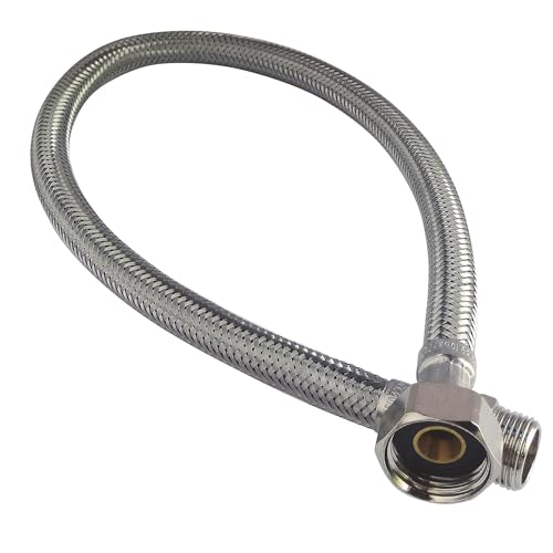 SOMATHERM FOR YOU - Verbindungsschlauch Gesundheits rechts männlich 15/21 (1/2) - Mutter Drehen rechts weiblich 12/17 (3/8) - 30 Länge cm - DN8 von SOMATHERM FOR YOU