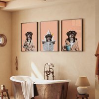 Lustiges Badezimmer Haustierportrait, Personalisiertes Hunde - Und Katzenportrait, Geschenk Für Hundebesitzer von SOMEDA