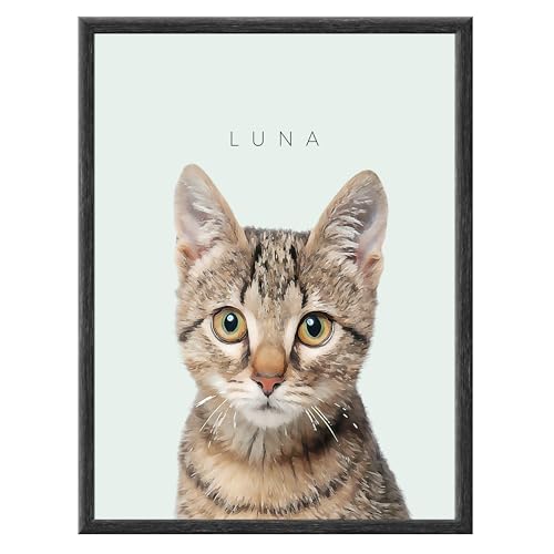 SOMEDA® Dein Haustier als klassisches Portrait/Hund, Katze, Pferd, etc./ als Poster, Leinwand oder gerahmtes Bild/personalisiertes Geschenk Tierbesitzer (Fotoposter, 20x30 cm) von SOMEDA