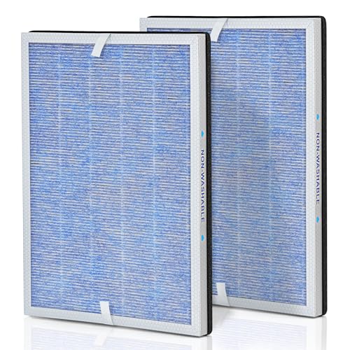 MSA3 Luftreiniger-Ersatzfilter, kompatibel mit Membran-Lösungen Filter MSA3 und MSA3S, 3-in-1-Filtration H13 True HEPA-Filter, Luftreiniger für Zuhause, 2er-Pack von SOMEWAYTOP