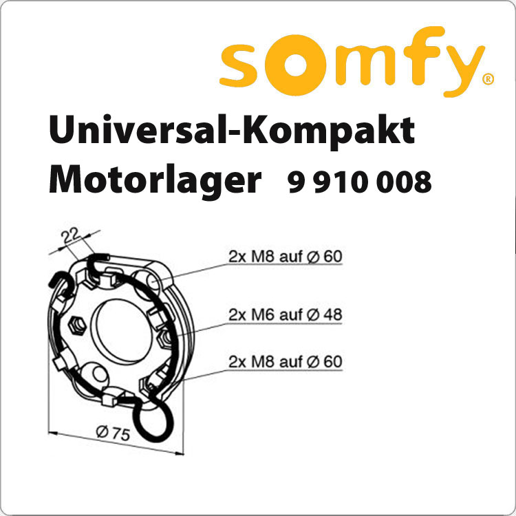 Somfy Kompakt Antriebslager  (9910008) von SOMFY
