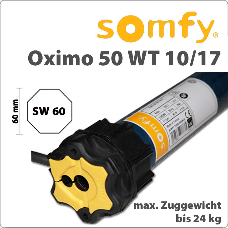 Somfy Oximo 50 WT 10/17 Rollladenmotor SW60 von SOMFY