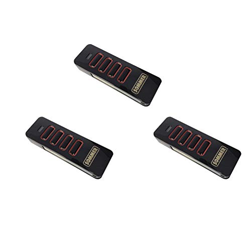 3 x Sommer Handsender Pearl 4018 4018V000 TX55-868-4 Funksender Garagentor Fernbedienung 868,8 Mhz 868,95 Mhz Base+ Pro+ Teckentrup Drive - kompatibel 4020 4026 4031 Slider+ von SOMMER
