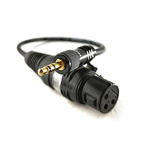 Sommer Cable Mikrofonkabel 0,5m verschraubbare Mini-Klinke 3,5 mm Klinke auf 3pol XLR weiblich für DSLR Kameras vergoldete Kontakte | SC-AK600-MF-0050 (50cm male <> female) von SommerCable