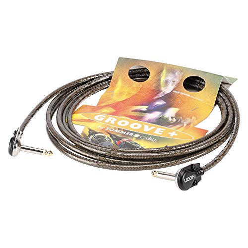 Sommer Cable 15cm Boden- Effektgerätekabel SC-Spirit XS 1x 0,75mm² mit 2x HICON 6,3mm Klinke gewinkelten Flachstecker/Pancake - XS8J-0015 von Sommer Cable
