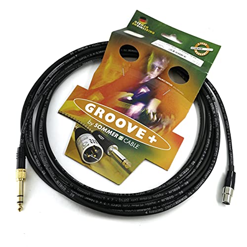 SOMMER CABLE 5m Mini-XLR 3pol Adapterkabel auf 6,3mm / 3,5mm Klinkenstecker HICON HI-J3563S 3-pol SC-Goblin Stereo - GOFC-0500-SW von SommerCable