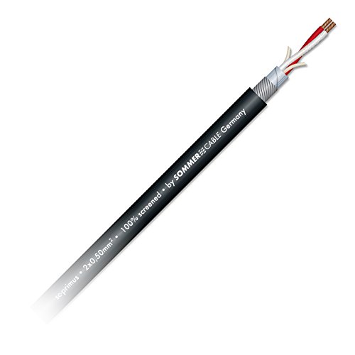 SOMMER CABLE SC-PRIMUS OFC Mikrofonkabel 2 x 0,50mm² symmetrisch (100m, schwarz) von SommerCable