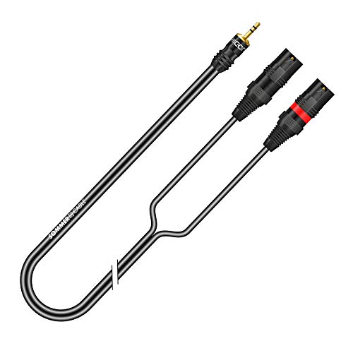 Sommer Cable 5m Y-Kabel splitbar 3pol 3,5mm Miniklinke auf 2x XLR männlich Stereo Adapterkabel 500cm Onyx - ON9V-0500-SW von SommerCable