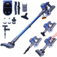 Sommertal - Akku Staubsauger VARIO150 3in1 Gerät 3-Stufen Turbosauger mit 45min Laufzeit und Schnellladen für 300m² Teppich Hartböden Tierhaare von SOMMERTAL