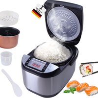 Sommertal Reiskocher RK50 5 Liter – Elektrischer Reiskocher mit 3D Heizsystem, Warmhaltefunktion & Timer – Reiskocher mit Touch Bedienung – 790W Sommertal Reiskocher RK50 5 Liter – Elektrischer Reiskocher mit 3D Heizsystem, Warmhaltefunktion & Timer – Reiskocher mit Touch Bedienung – 790W von SOMMERTAL