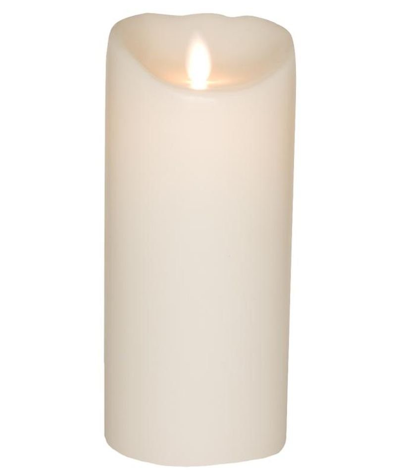 SOMPEX LED-Kerze Flame LED Kerze weiß 18cm (Kerze), mit Timer, Echtwachs, täuschend echtes Kerzenlicht von SOMPEX