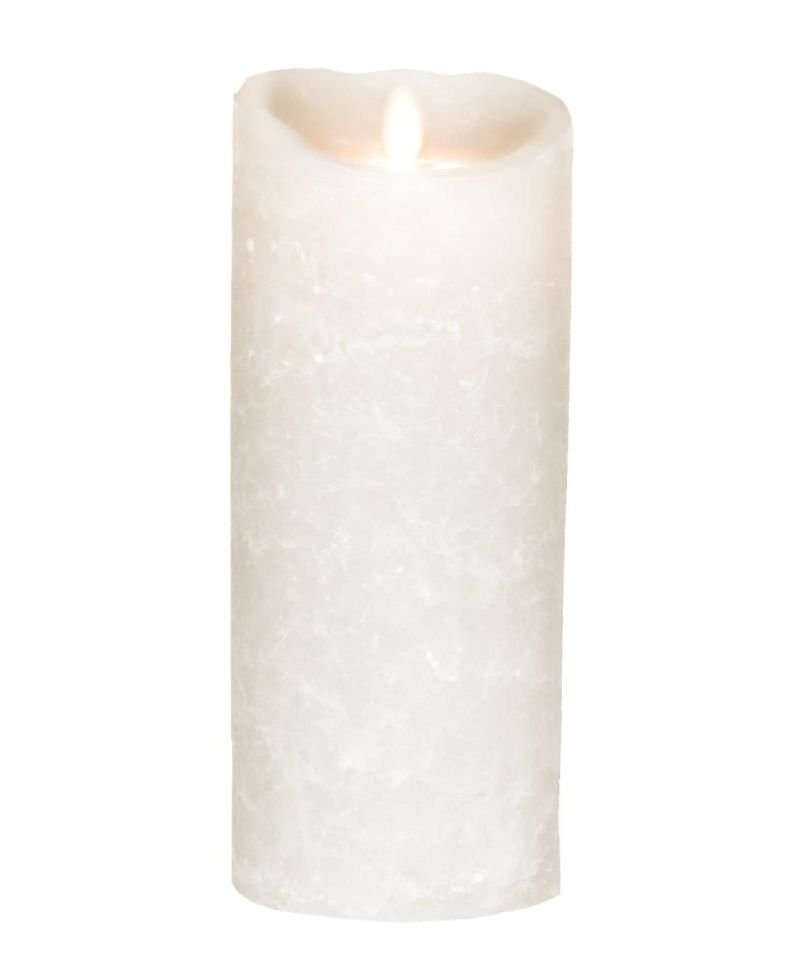 SOMPEX LED-Kerze Flame LED Kerze weiß Frost 23cm (Kerze), mit Timer, Echtwachs, täuschend echtes Kerzenlicht von SOMPEX