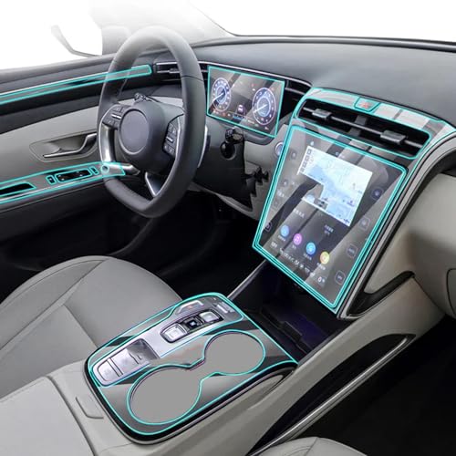 SONAMUA Mittelkonsole des Autoinnenraums Transparente TPU-Schutzfolie, für Hyundai Tucson NX4 2021-2023 von SONAMUA