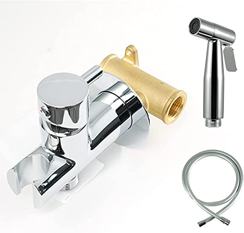 Bidet Handbrause Kalt und warm Toilette Bad Bidet für Bidet Armaturen WC mit G1/2" Ventil Toilette Adapte Waschen Edelstahl Duschkopf Bidet Windel Dusche Tierbad Wasserspar Wand waschen von SONANA