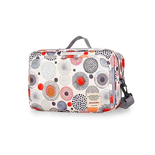 SONARIN Kinderwagen Organizer Buggy Organizer,Buggy Kinderwagentasche mit Getränkehalter,2 x Kinderwagenhaken,Schultergurt Wird als Handtasche verwendet,Universal Fit Alle Buggy Modelle(Kreis) von SONARIN