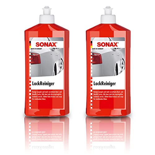 2x 500ml SONAX LACKREINIGER LACK REINIGER INTENSIV PFLEGE POLITUR PFLEGE von SONAX