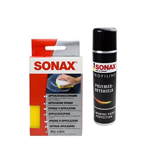 APPLIKATIONSSCHWAMM + PROFILINE POLYMERNETSHIELD LACKVERSIEGELUNG Set APPLIKATIONSSCHWAMM + PROFILINE POLYMERNETSHIELD LACKVERSIEGELUNG Set von SONAX