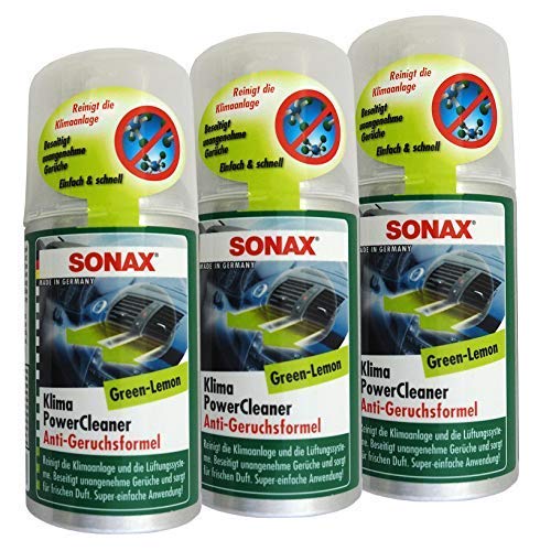 Preisjubel 6 x SONAX KlimaPowerCleaner Green-Lemmon 100ml, Klimaanlagen-Reiniger von SONAX