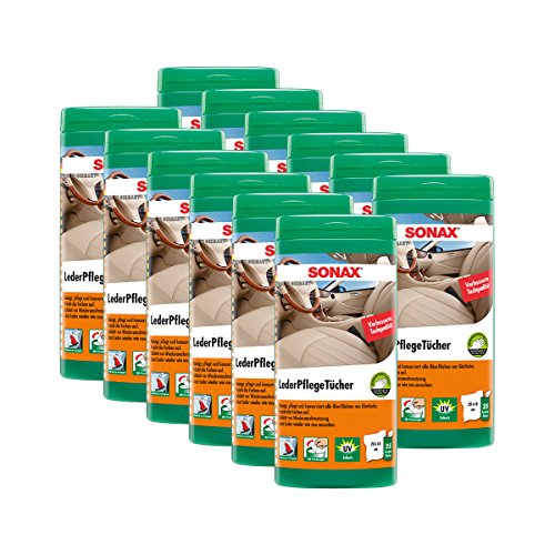 SONAX 12x 04123000 LederPflegeTücher Box 25 Stück SONAX 12x 04123000 LederPflegeTücher Box 25 Stück von SONAX