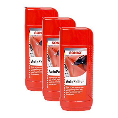 SONAX 3X 03001000 AutoPolitur für Buntlack & Metalliclack 250ml von SONAX