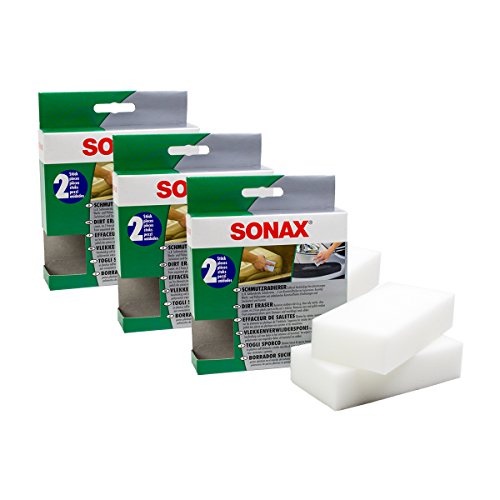 SONAX 3X 04160000 SchmutzRadierer Schuhcreme Wachs Politur Entferner 2 Stück von SONAX
