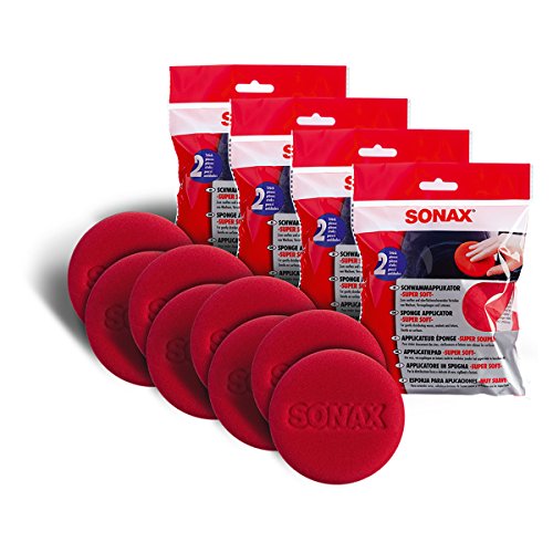 SONAX 4X 04171410 SchwammApplikator -Super Soft- 2 Stück von SONAX
