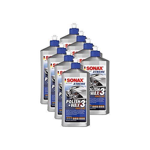 SONAX 8X 02022000 Xtreme Polish+Wax 3 Hybrid NPT Politur Wachs Pflege 500ml von SONAX