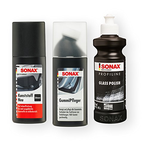 SONAX ProfiLine GlasPolitur Glass Polish Gummipfleger Autopflege KunststoffNeu von SONAX