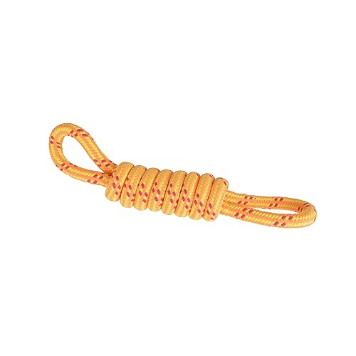 SONDEY Hundespielzeug Seil Schleife mit 2 Griffen, Baumwolle, 36 x 7 x 5,5 cm, Rot von SONDEY