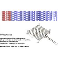 Doppelte quadratische Grills 40x40 REF-660 von SONECOL