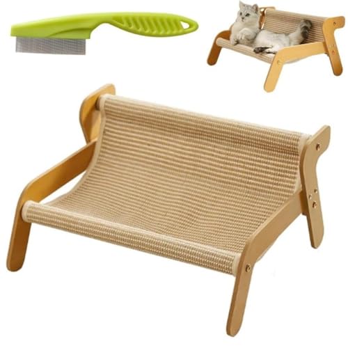 Cat Couch Scratcher, Multipurpose Furniture Protector, Compact Ideal for Bored Cats Indoor Pets, Play, Rest(A,52 * 20 * 9cm) von SONGDIQI